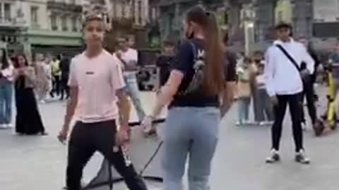 Football prank on cute girl ||prank with girls