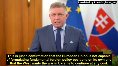 Slovakian PM Robert Fico disagree with Bidens allowing Ukraine to use long-range weapons on Russia