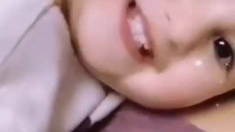 Funny baby cute smile