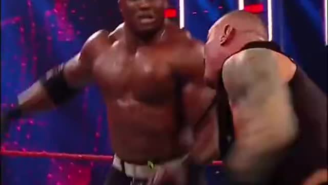 Randy Orton RKO's Bobby Lashley.,...