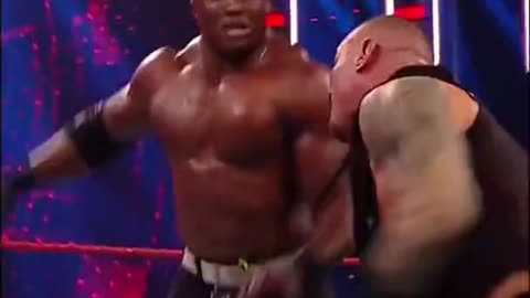 Randy Orton RKO's Bobby Lashley.,...