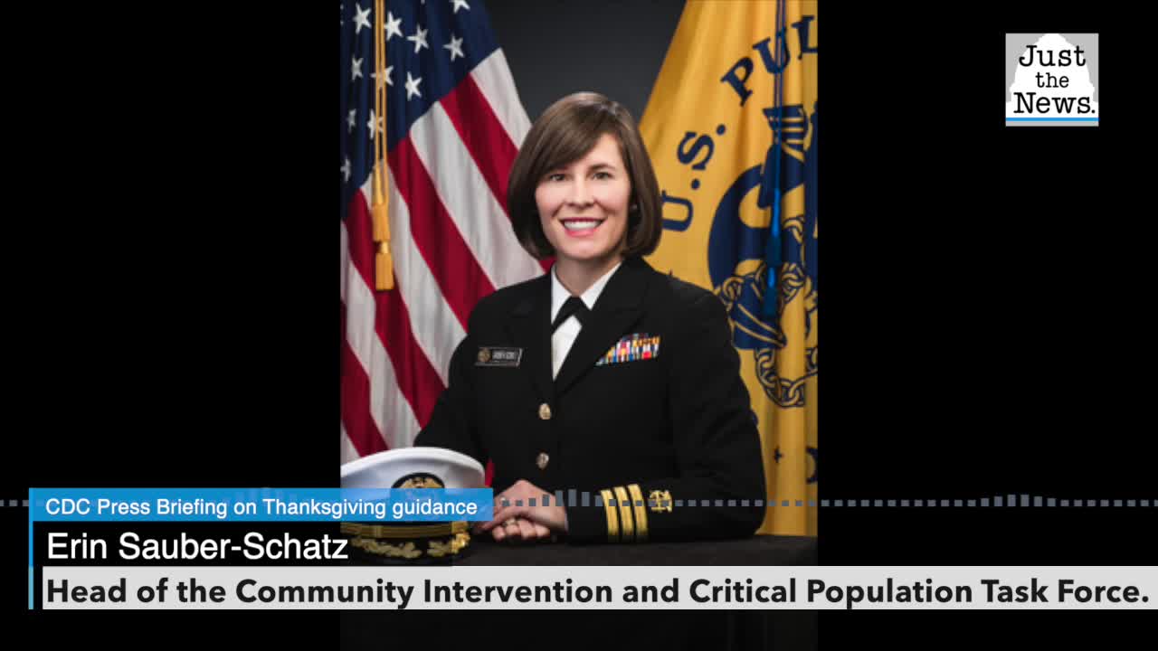 Erin Sauber-Schatz: CDC Press Briefing on Thanksgiving guidance