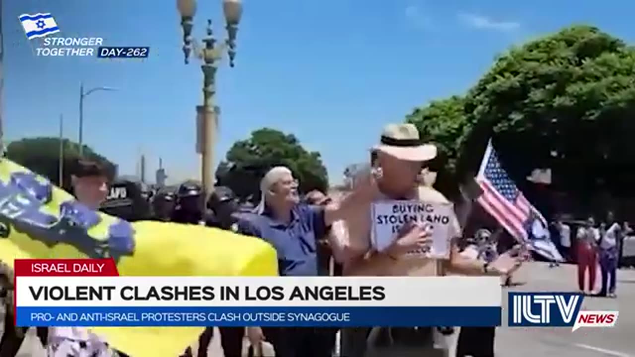 Pro-Palestinian Protestors Attack Jews in LA