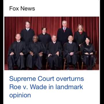 It is overturned! Roe v. Wade!