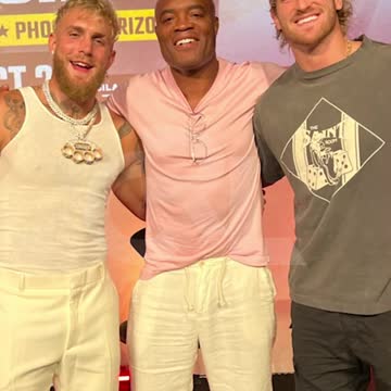 Jake Paul and Logan Paul recreate childhood photo with Anderson Silva