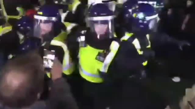 Kicking Off In London Against Tyrannical Cops - November 5, 2021