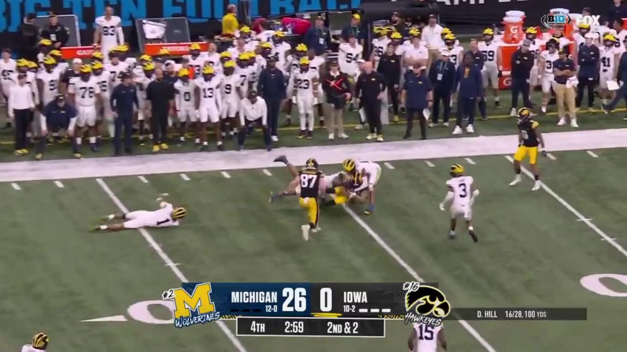 #2 Michigan vs Iowa Highlights P2 | Big Ten NCAA Football Championship | 2023 College Football