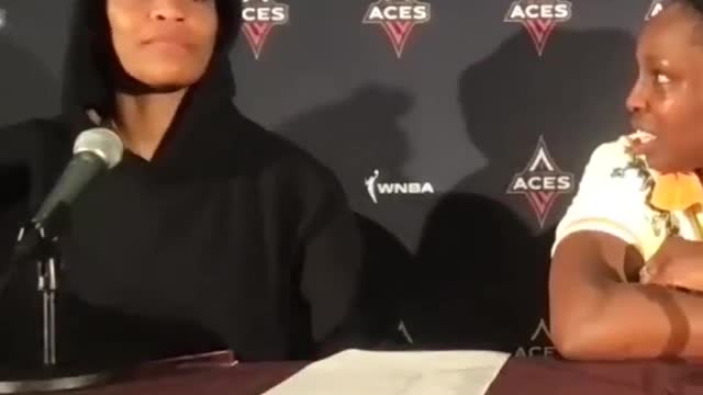 A'ja Wilson made sure to invite the ENTIRE Las Vegas community to the Aces' playoff opener 😂