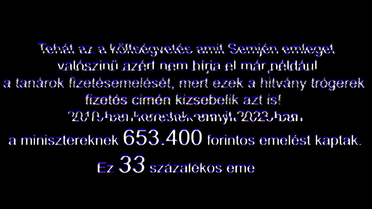 Na ja, a költségvetés