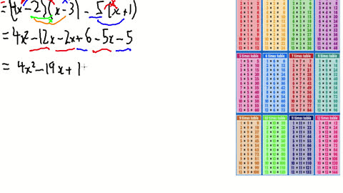 Answer to 2(2x-1)(x-3)-5(x+1)
