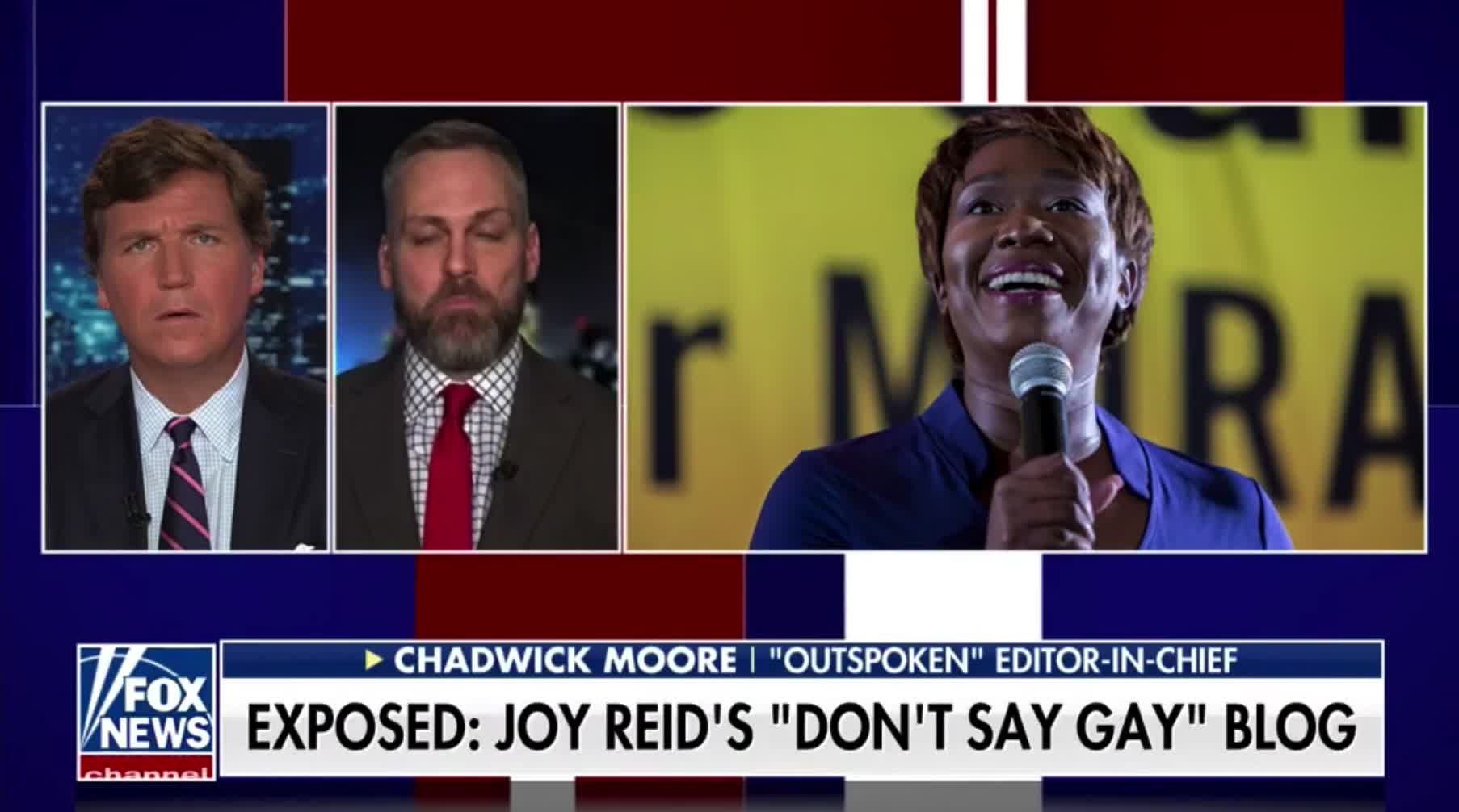 Chadwick Moore and Tucker Carlson speculate on what happened with Joy Reid's homophobic blog