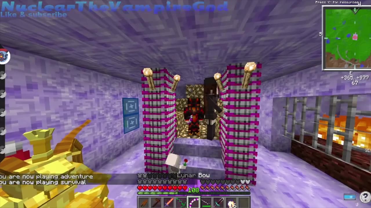 Minecraft Rulecraft Ep 2135 nuclear joestar family vs Pipismon