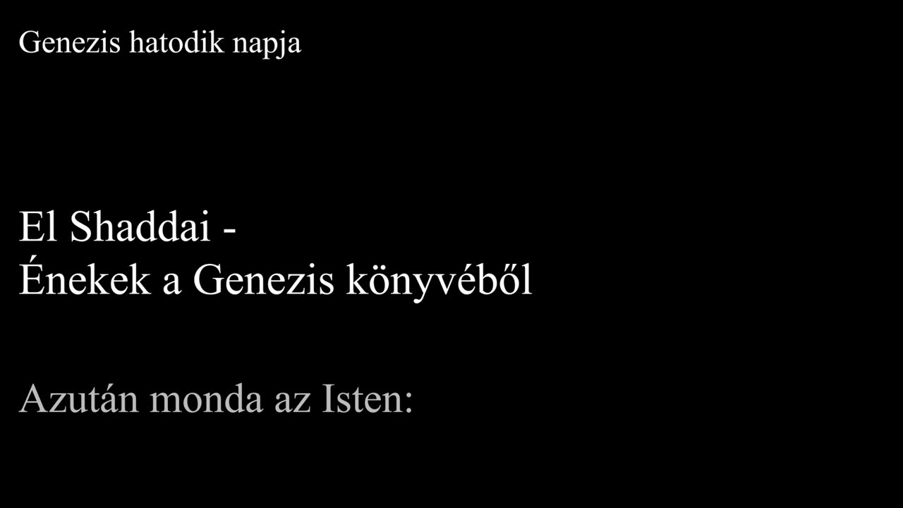 Genezis hatodik napja