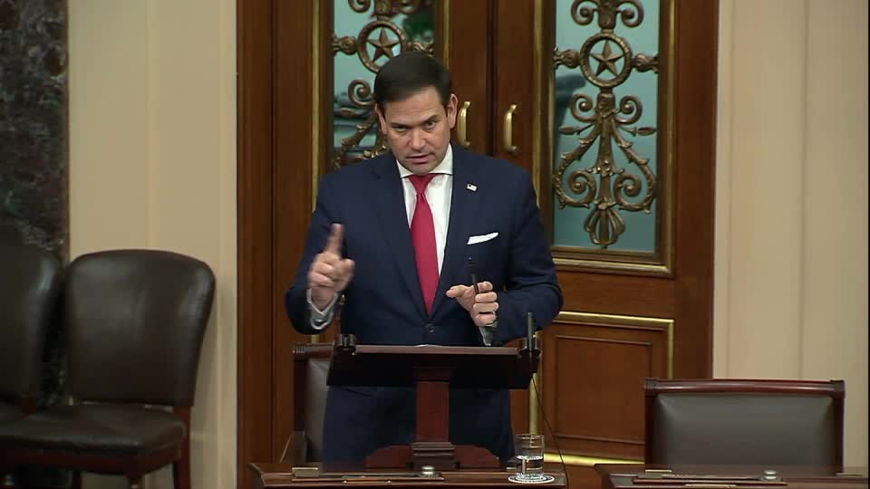 Rubio Speaks on Senate Floor After Democrats Object to Passage of Uyghur Forced Labor Prevention Act