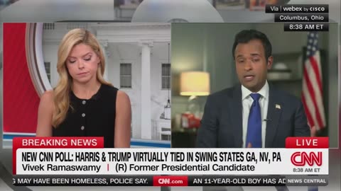 Vivek Ramaswamy and CNN's Kate Bolduan squabble while on