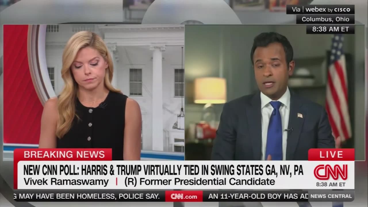 Vivek Ramaswamy and CNN's Kate Bolduan squabble while on