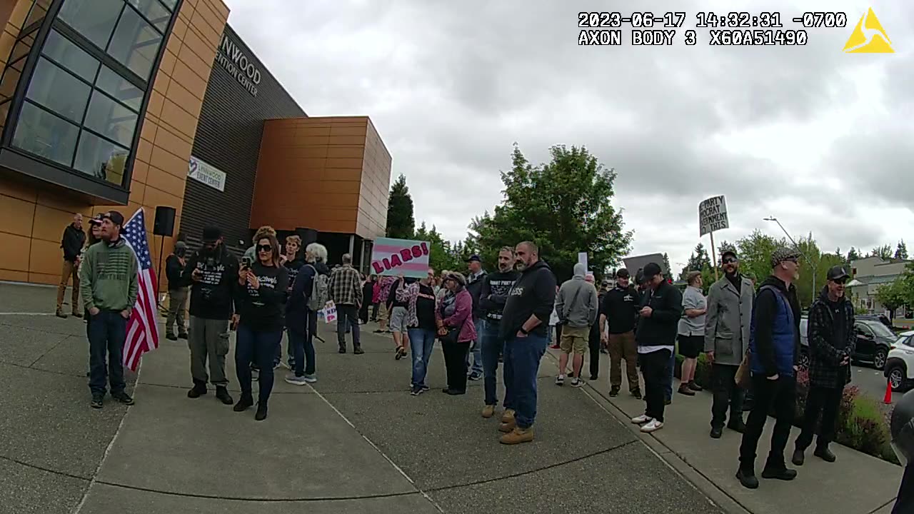 Another Angle Officer Cam Footage, Full Event, Antifa Leaving Olympus Spa Protest.