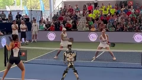 AI Playing Pickleball with Humans
