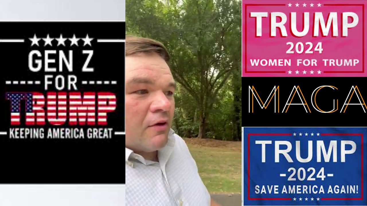 Man burns Trump2024 sign a few times - Update