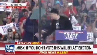 Elon Musk REDPILLING America at the Trump rally in Butler