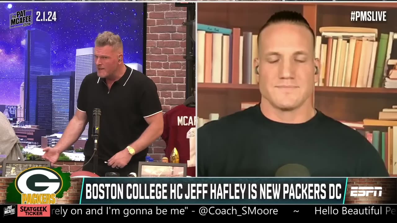 Hiring Jeff Hafley From Boston College As DC A Good Move? | Pat McAfee Show | Green Bay Packers