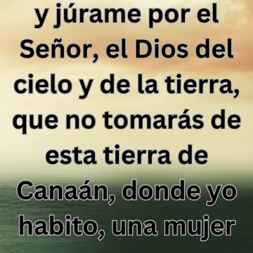 "El Encargo de Abraham: Buscar Esposa para Isaac" Génesis 24:3-4.