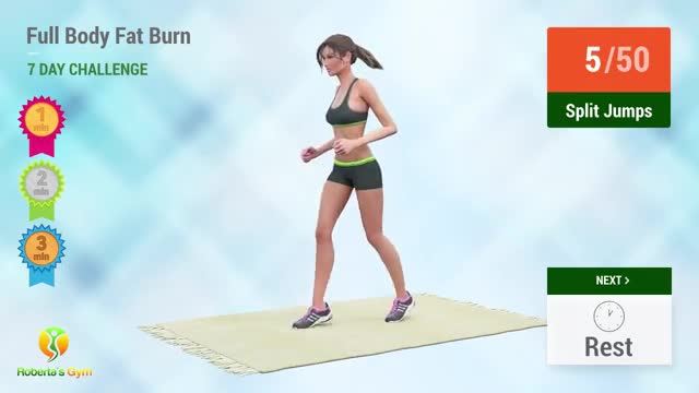7 days fat burning challenge exercise that gives your body a perfect shape