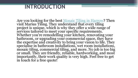 Best Mosaic Tiling in Harrow