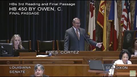 Senator Rick Ward's Closing Comments on House Bill 450