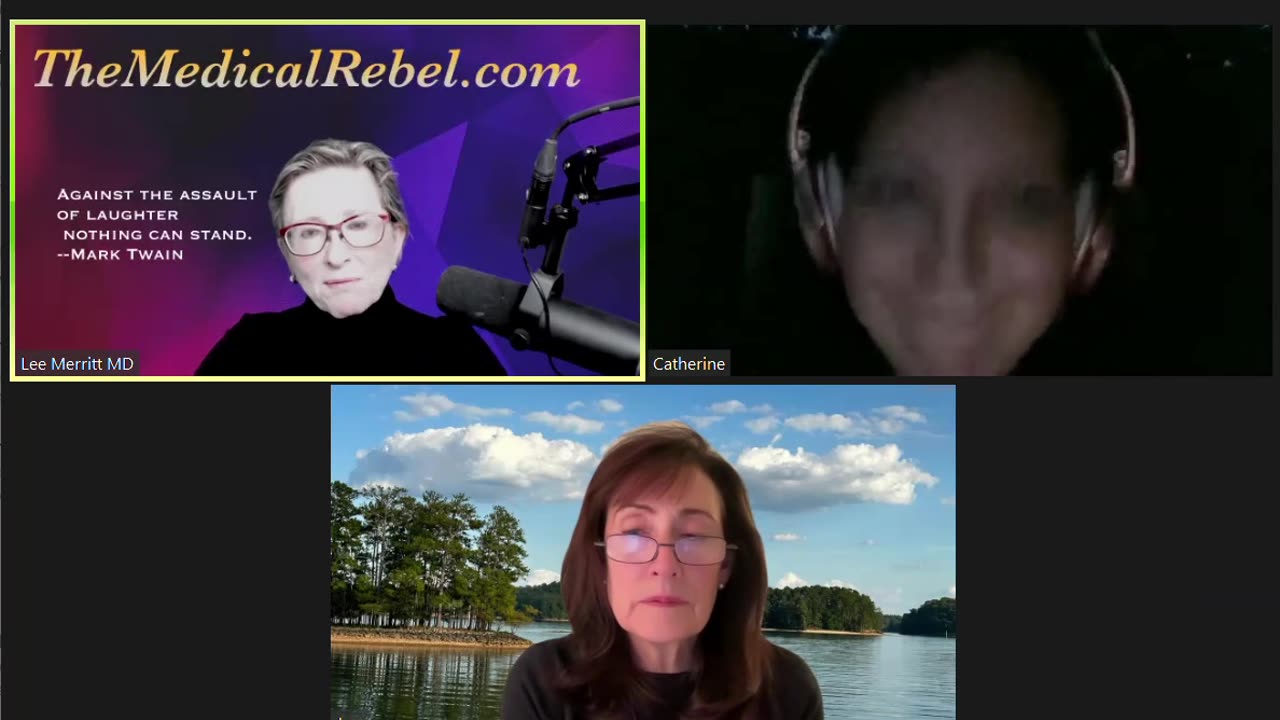 Dr. Lee Merritt with Catherine Arnett United States Marine who went to the brig for refusing vaxx.