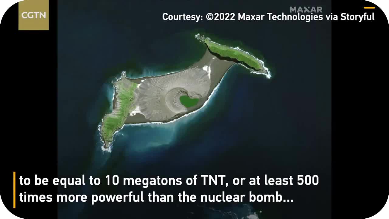 Tonga eruption _ 500 times more powerful than the nuclear bomb dropped on Hiroshima