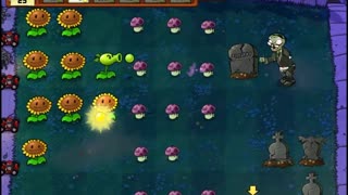 Plants vs Zombies Aventura Noche Nivel 2 1