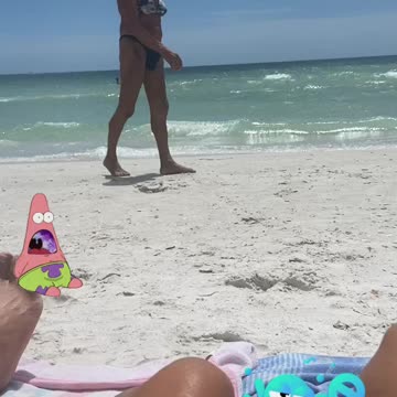 Man wearing a bikini