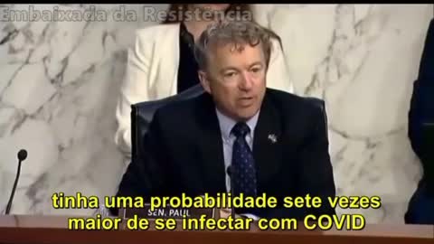 Senador americano fala sobre a imunidade natural