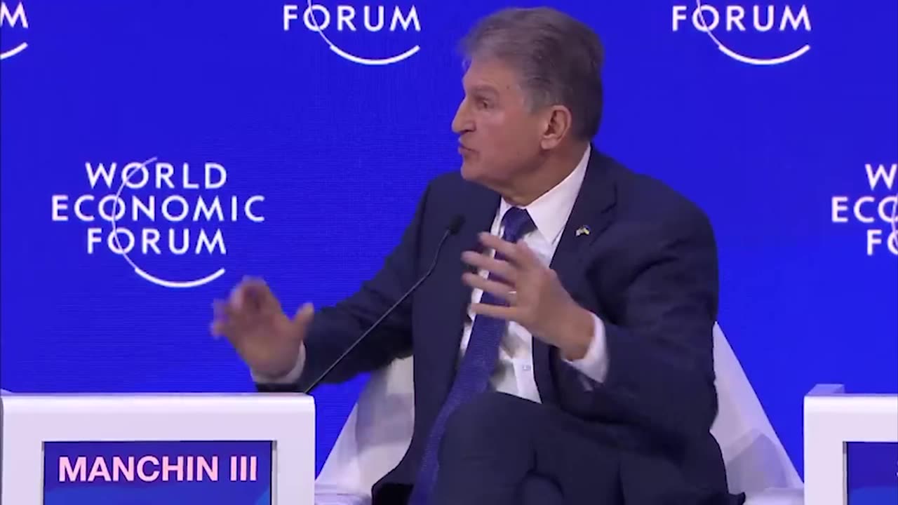 Sen. Manchin Argues Against US First Amendment At WEF