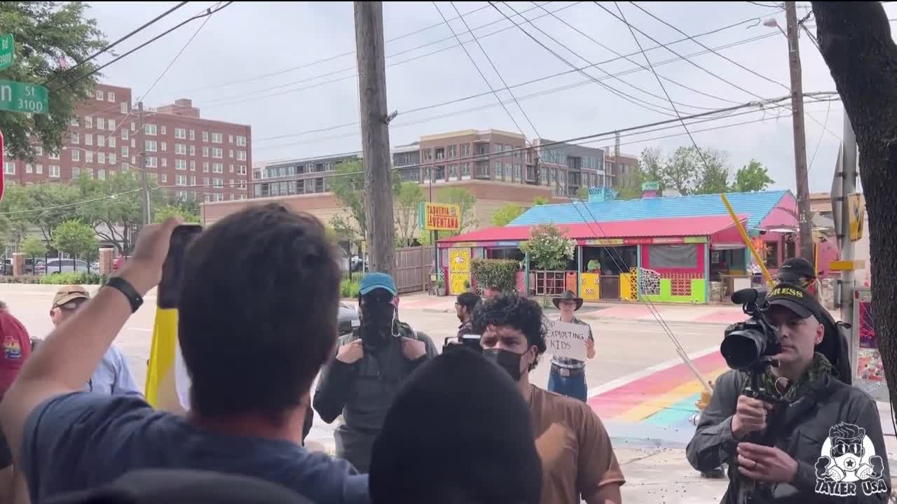 Alex stein was just denied entry to the Kids Drag Show and assaulted multiple times.