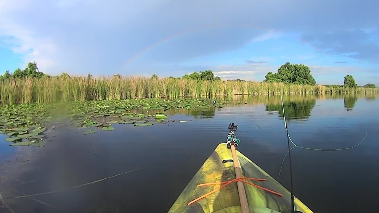 Kayak Fly Fishing Review of Lake Echo in Polk County, Florida