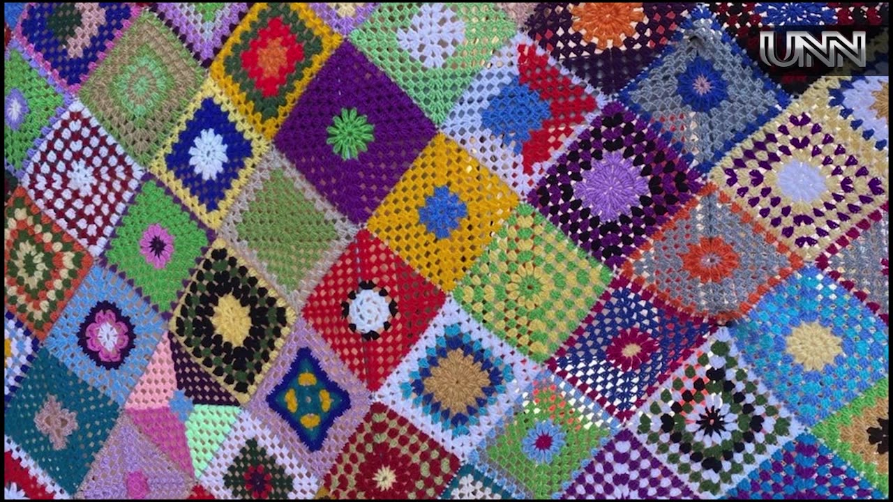 Seniors' crocheting group create blankets for the homeless. Inspiring local change!