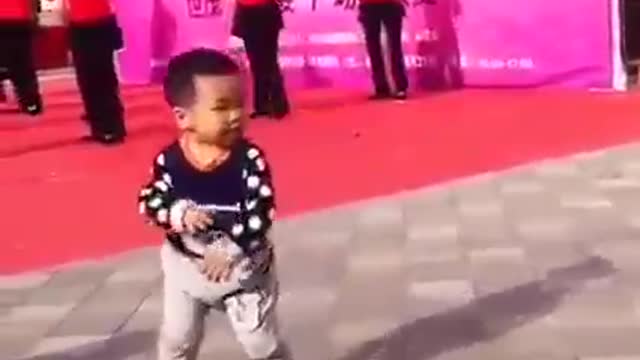 Lovely Chinese Toddler In The limelight...such a little dancing star