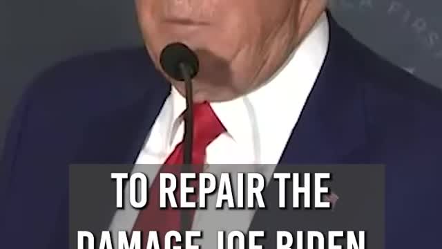 "We're going to pay a big price over the years to come to repair the damage Joe Biden has done."