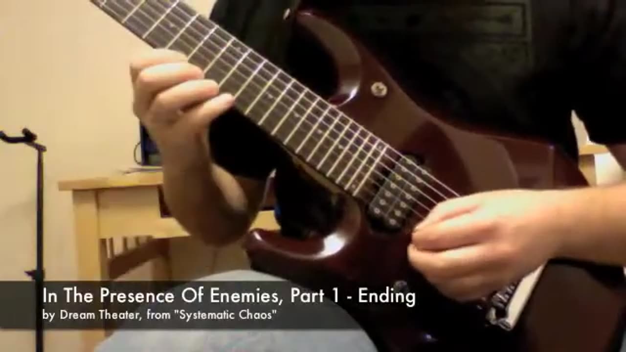 In The Presence of Enemies Fast Ending (Dream Theater Guitar)