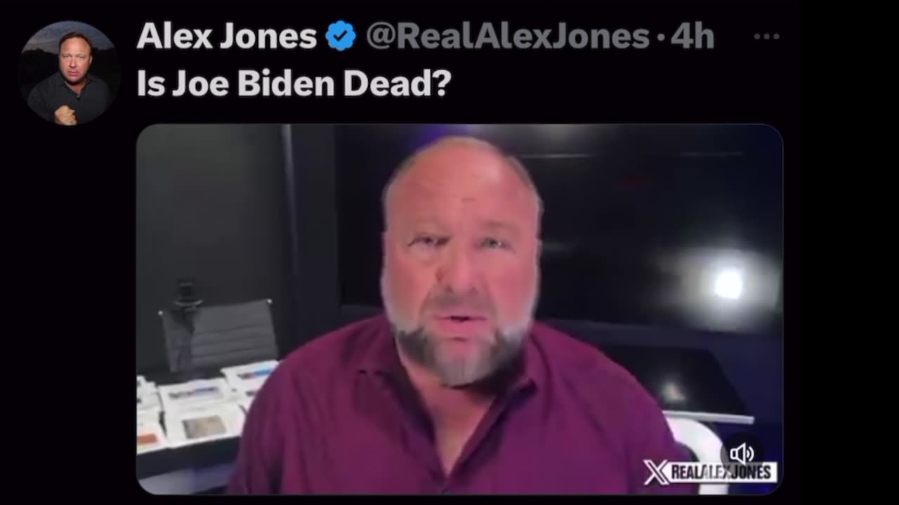 Alex Jones on X : Is Joe Biden Dead?