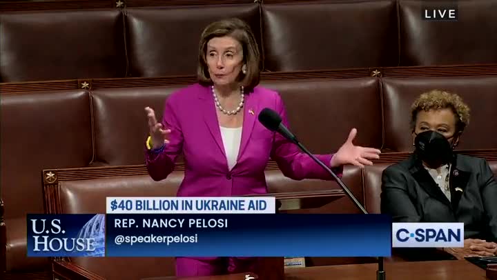 ‘When I Was Hungry, You Fed Me’: Pelosi Quotes Bible to Justify $40B Military Aid Package to Ukraine