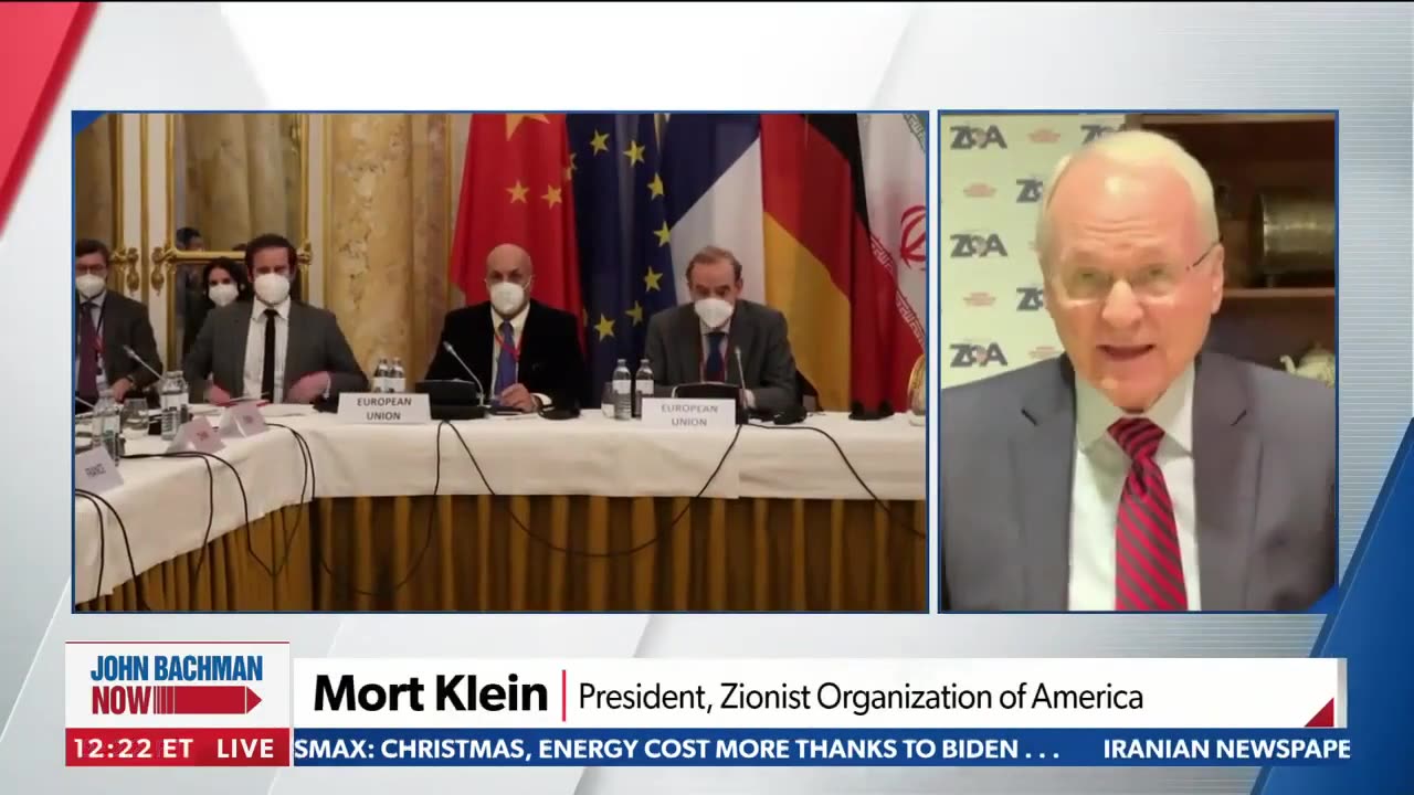 ZOA’s Mort Klein on Newsmax TV On Dangerous Iran Nuclear Deal