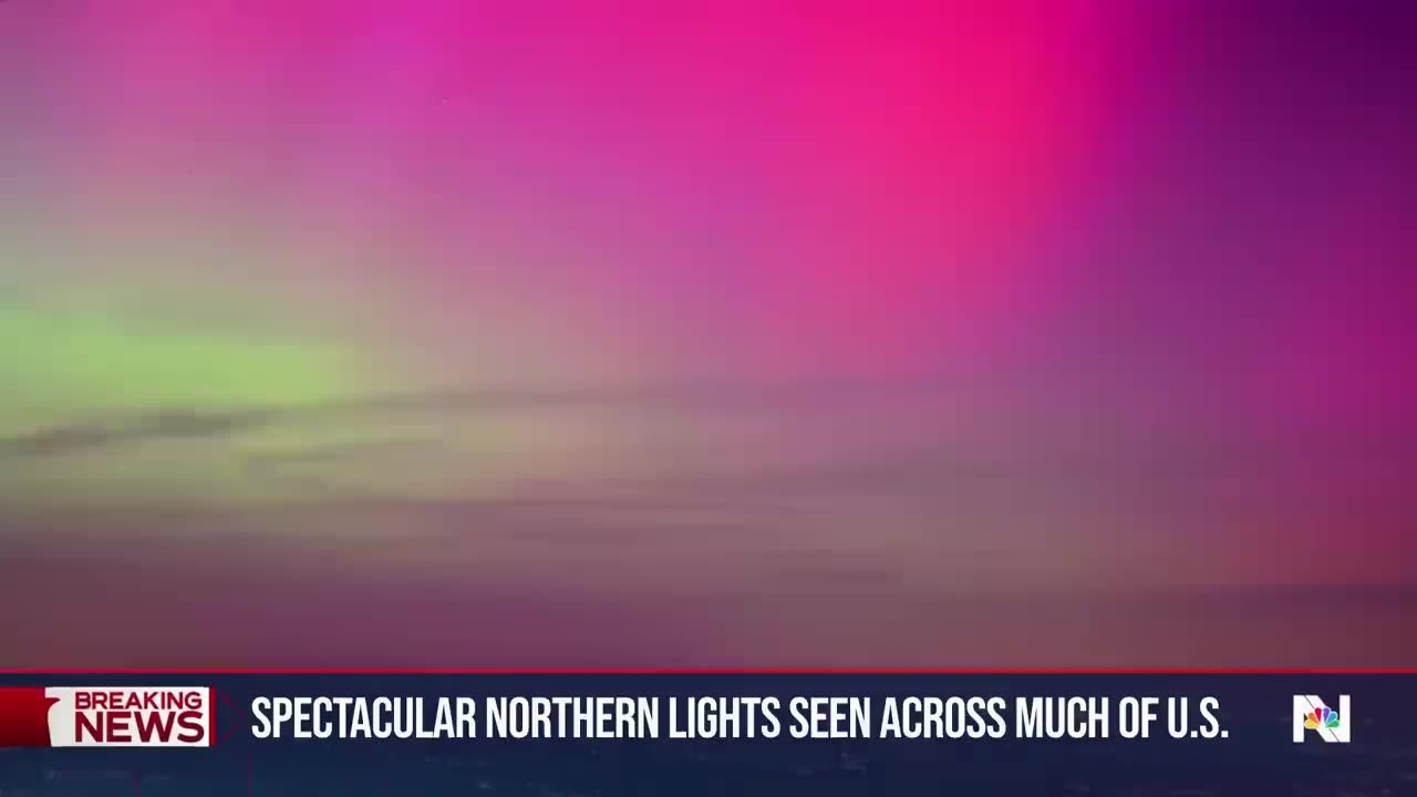 Northern lights visible across U.S., even reaching the deep south, due to solar storm