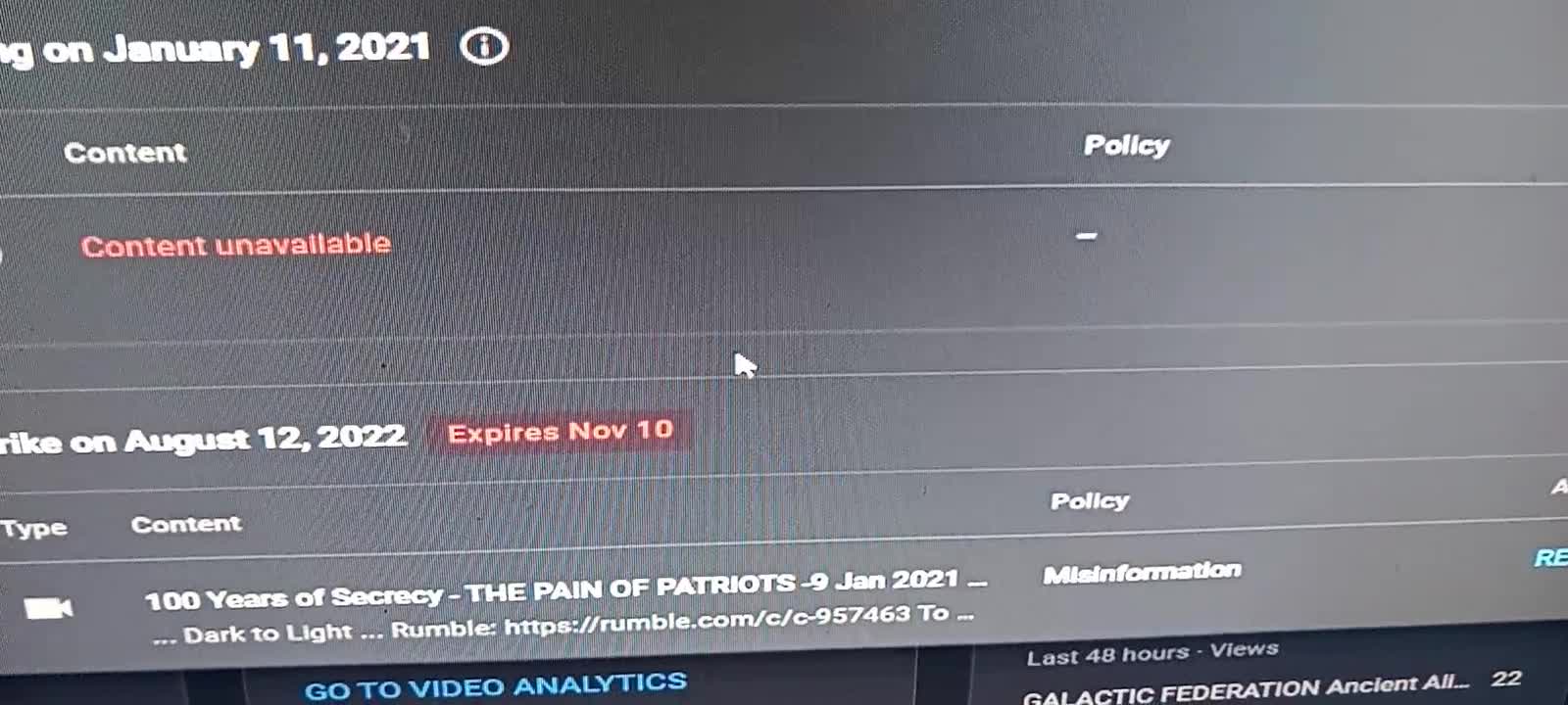 Rob Mercury another YouTube Strike