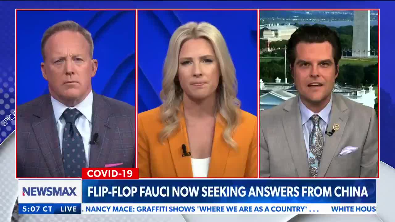 Matt Gaetz: "Dr Fauci has blood on his hands."