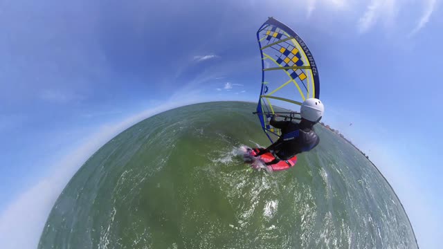 (Full Screen) Foil Windsurfing, Pamlico Sound, Outer Banks, NC