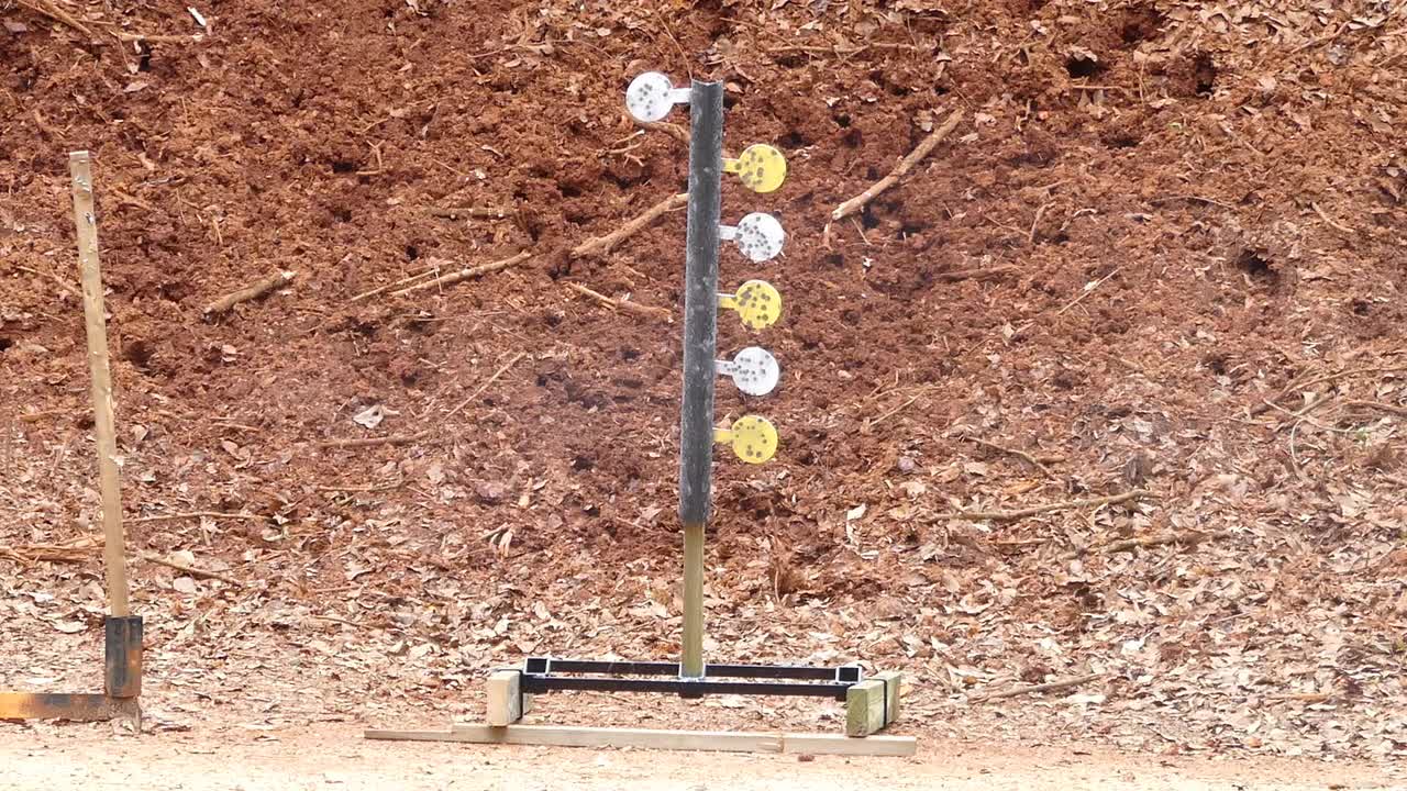 Day One at the Range with the New Dueling Tree