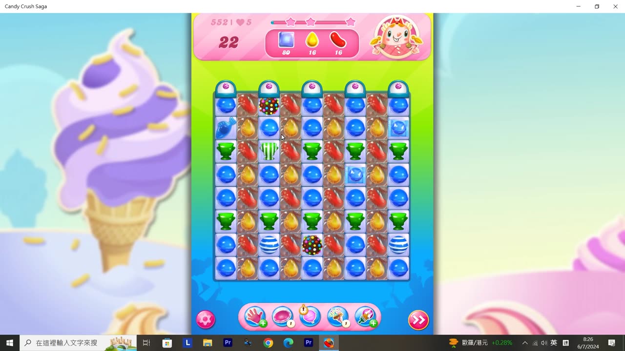 Candy Crush Saga Record (Level 552)